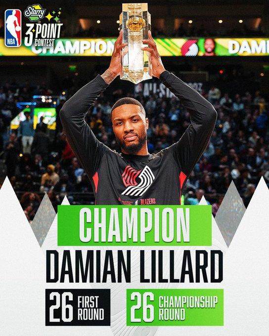 开云权威入口-利拉德赛前便豪言夺冠 三分大赛上演绝杀时刻